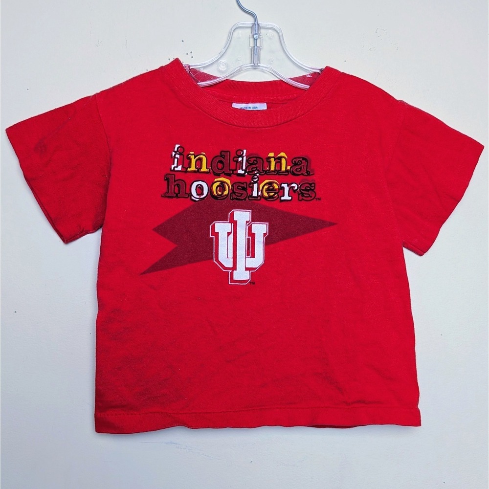 Vintage Indiana Hoosiers NCAA IU Salem Sportswear Single Stitch Shirt Youth 4T